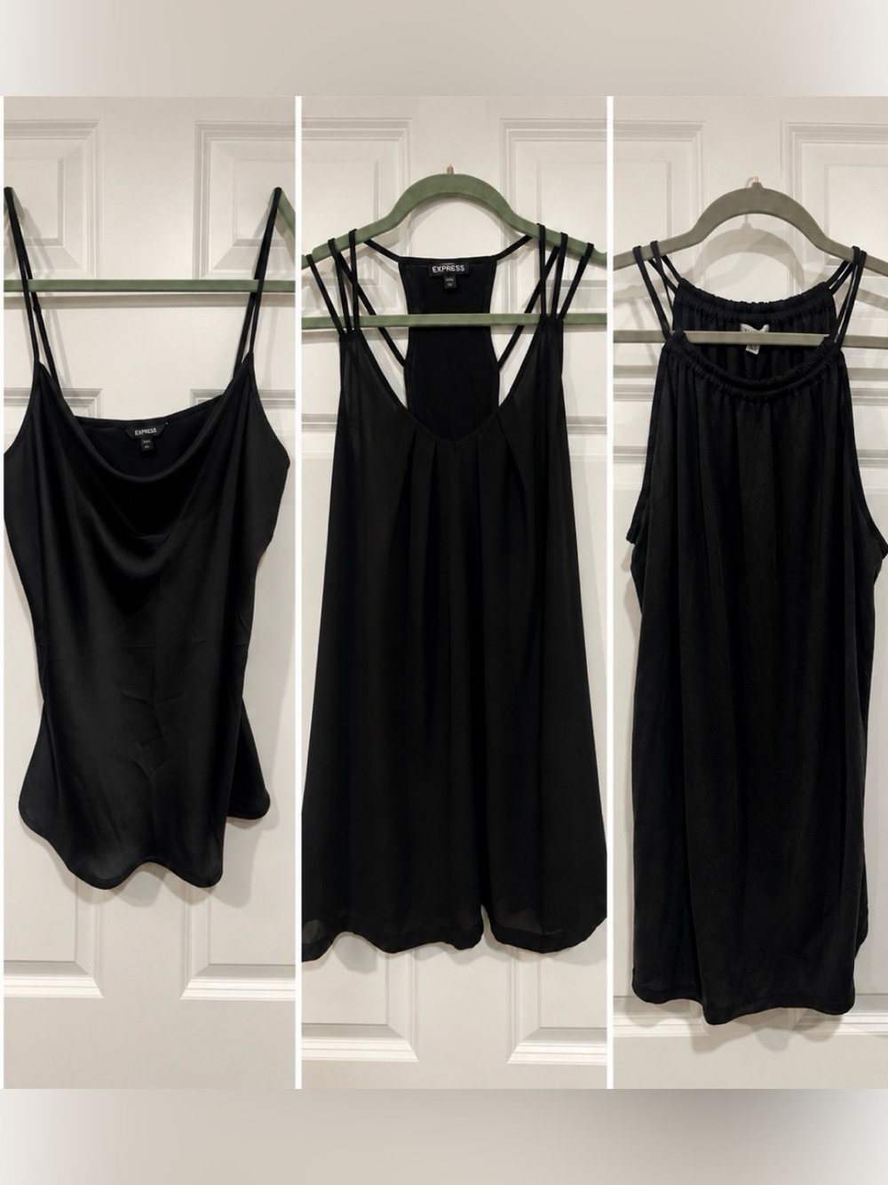 M/L Bundle of 3 camis/tanks Express Black and 2 others